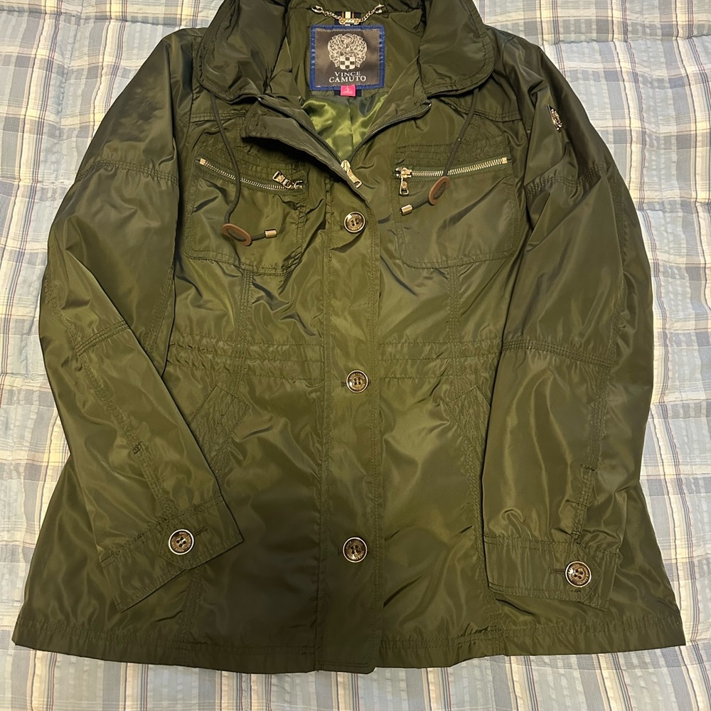 Vince Camuto Olive Green Trench Jacket
